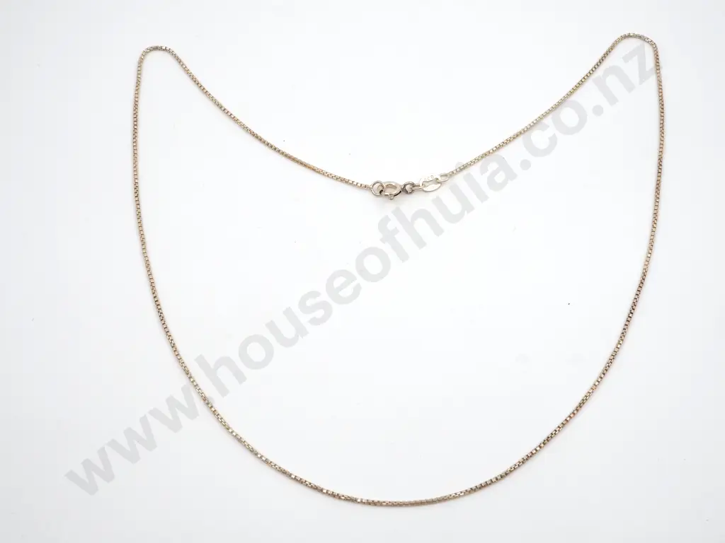 Sterling Silver Box Link Chain Image 1++