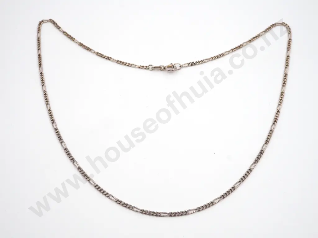 Sterling Silver Figaro  Chain Image 1++