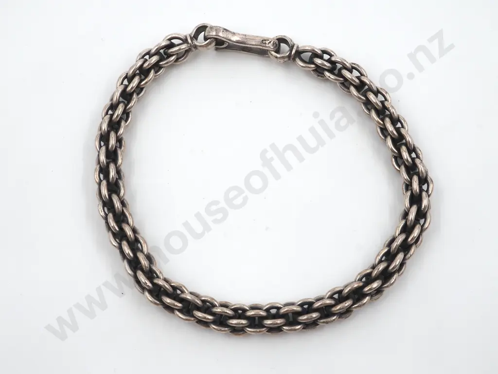 Sterling Silver Byzantine Link Bracelet Image 1++