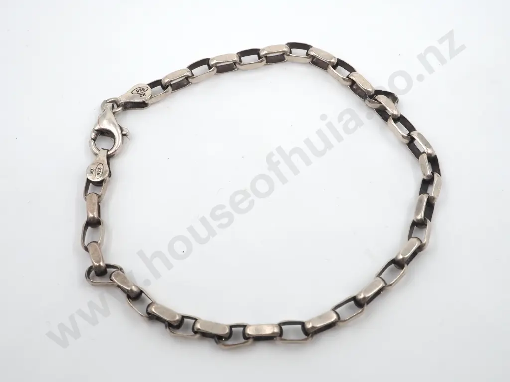 Sterling Silver Long Link Bracelet Image 1++