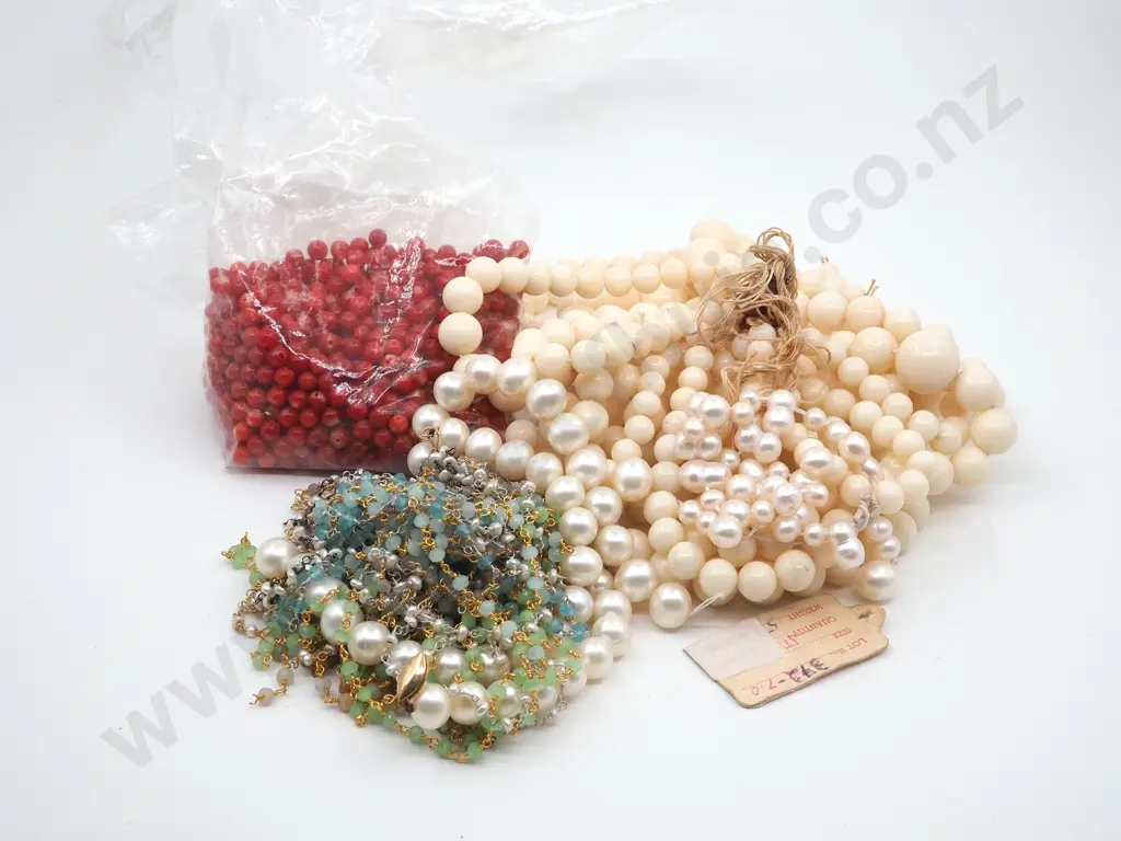 Large Quantity Of Beads. Strung But Requiring Clasps  Image 1++