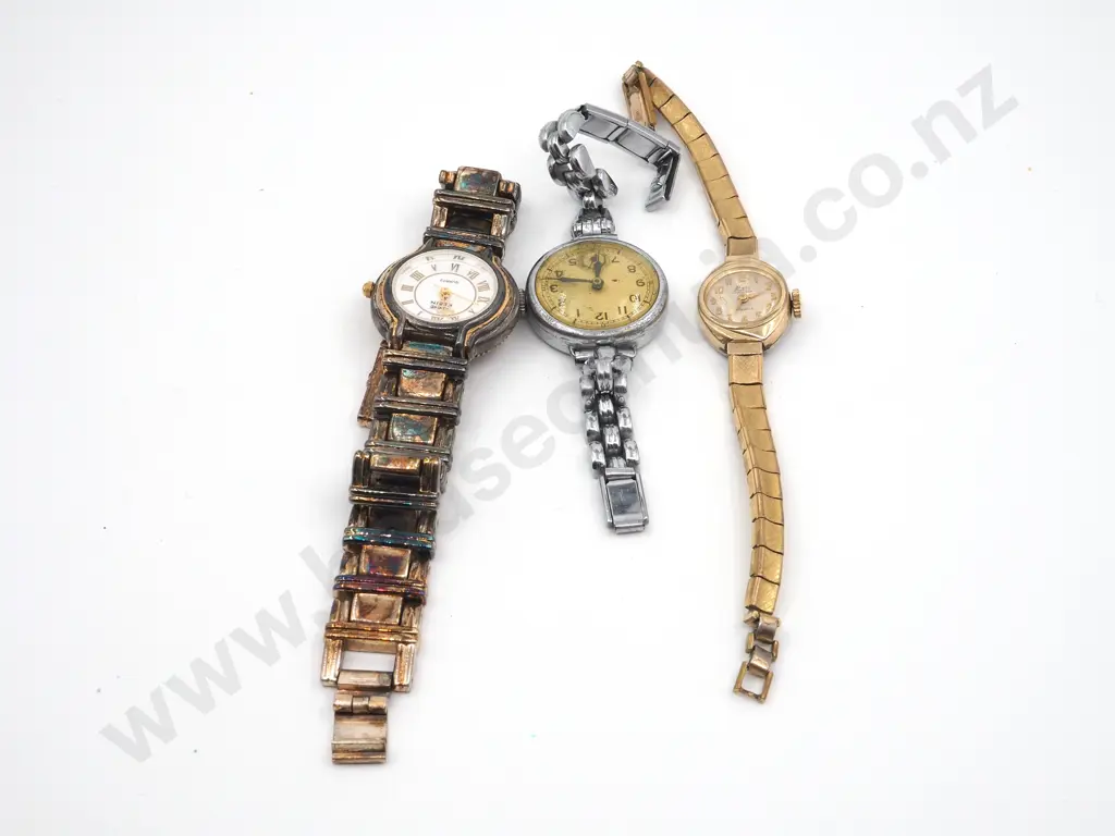 Two Vintage Wrist Watches (One Hafis) & An Anne Klein Quartz Wristwatch Image 1++