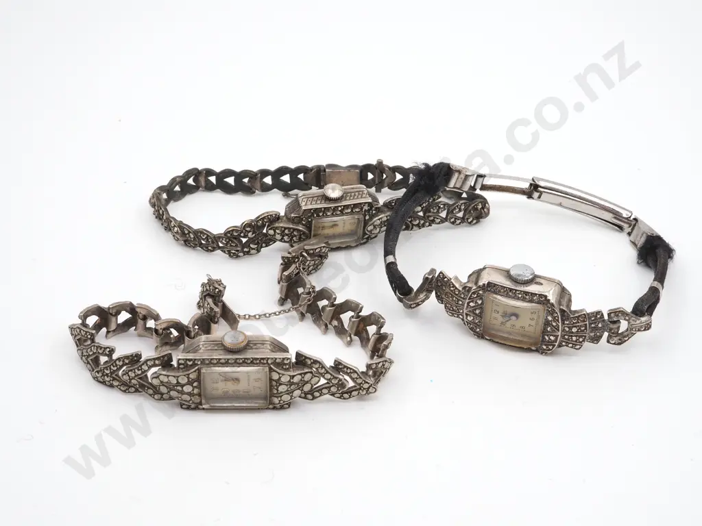 Three Marcasite Watches  Image 1++