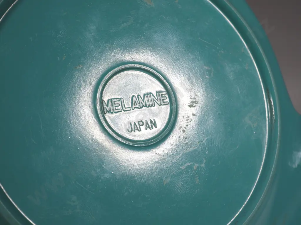 Melamine Ashtray For TEAL Airways. Teal Ground With Tiki Motif & "Fly Teal" Image 1++