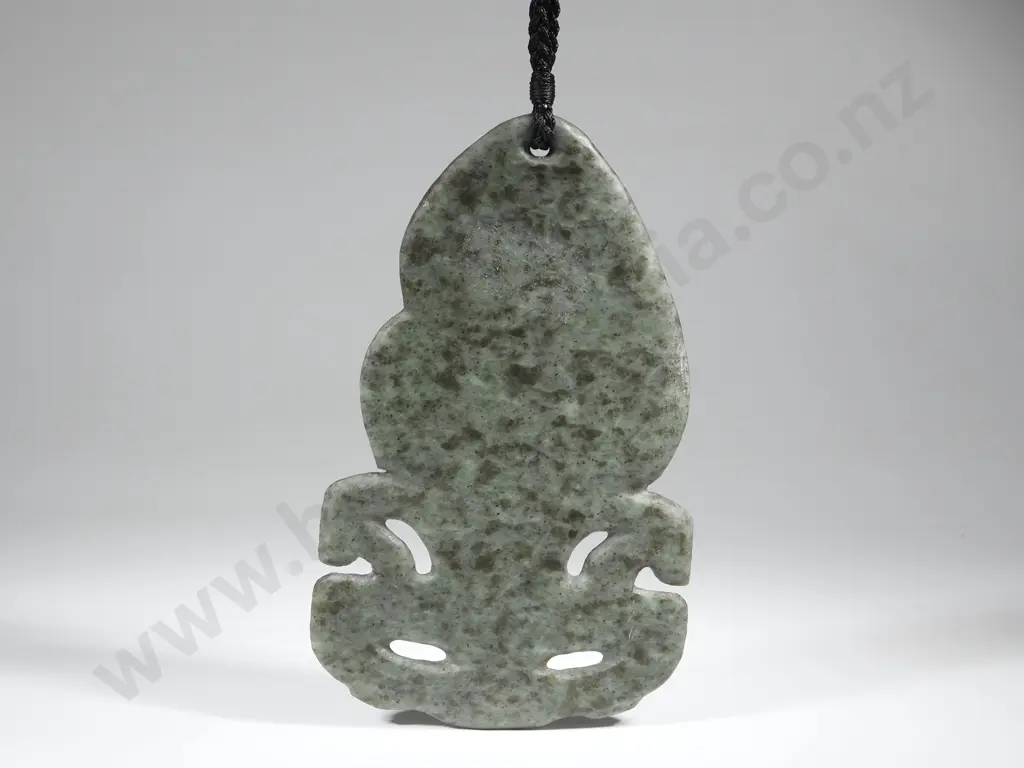 Kokopu Hei Tiki. South Westland. Has Some Translucency. 160mm  x 98mm. Thickness 10mm Image 1++