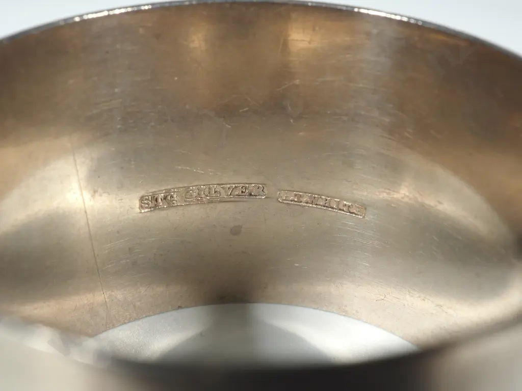 New Zealand Sterling Silver Napkin Ring G.T White Wellington Image 1++