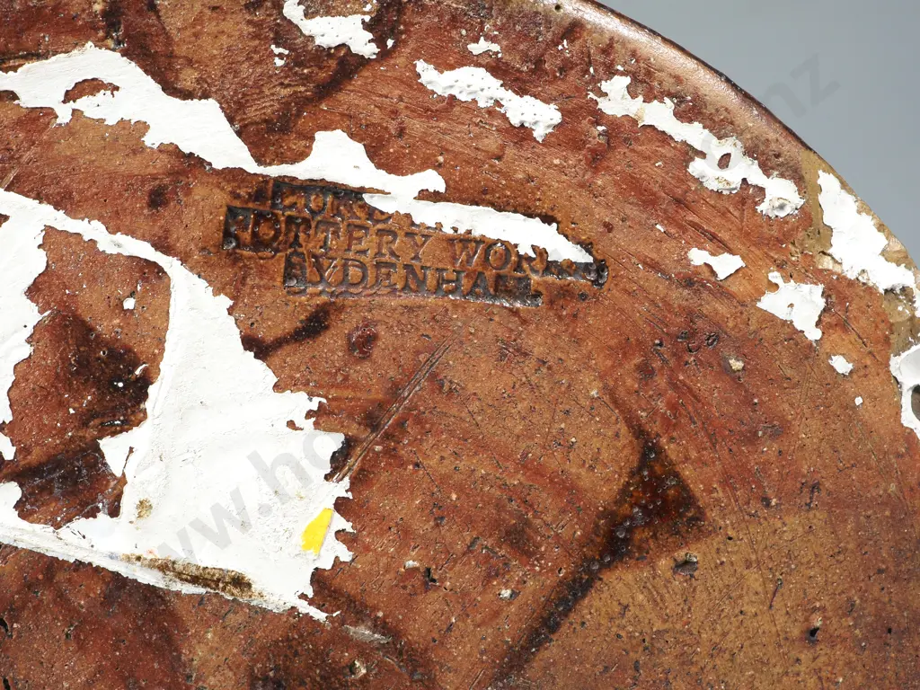 Luke Adams Brown Glazed  Stoneware Pottery Crock. Stamped Luke Adams Sydenham Potteries Image 1++