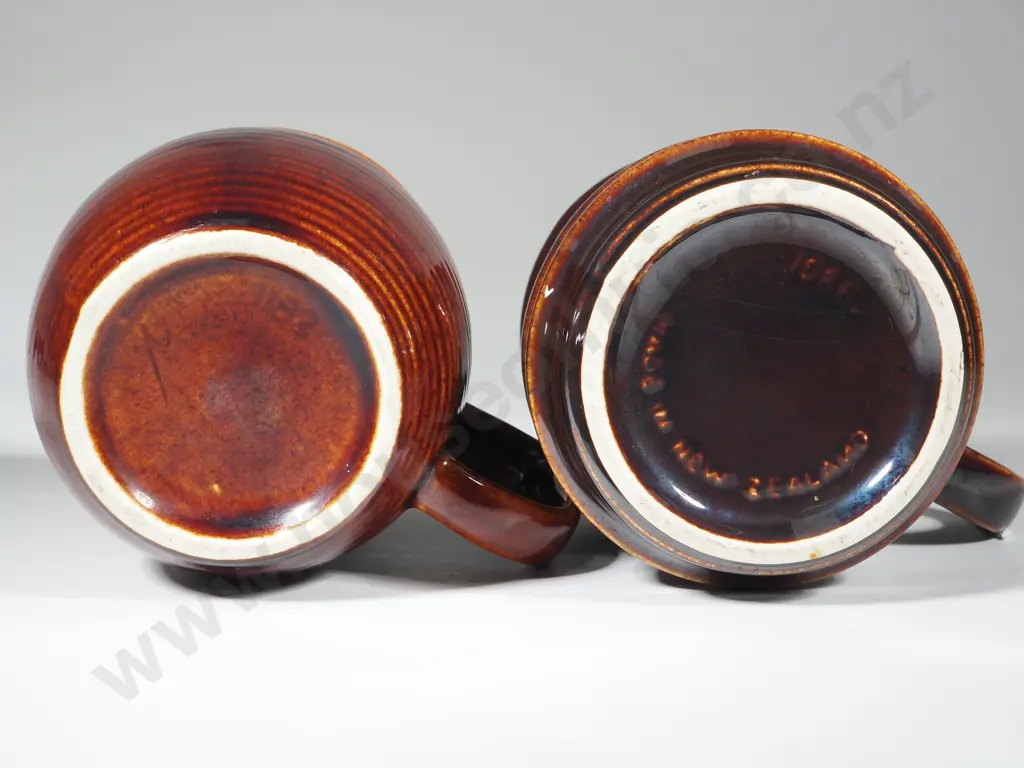 Crown Lynn Coffee Mug  & Another Made in New Zealand by Luke Adam’s Potteries. Image 1++