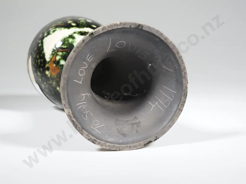 Speckle Glaze New Zealand Pottery Wine Goblet Image 1++