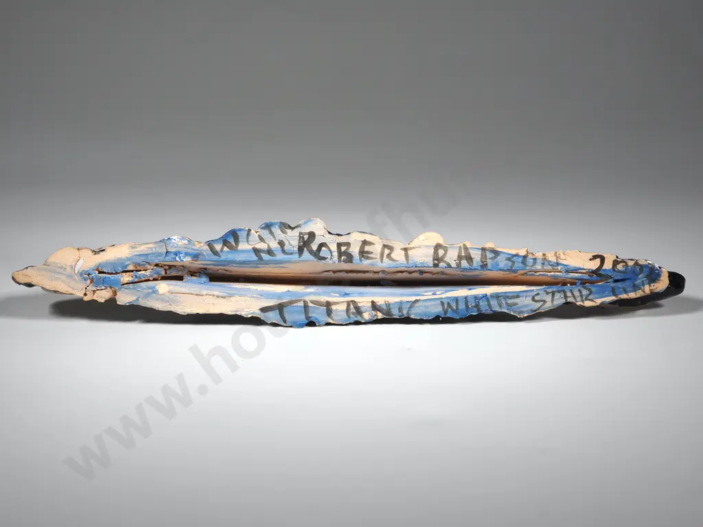 Rare Robert Rapson Pottery Titanic & Iceberg Image 1++