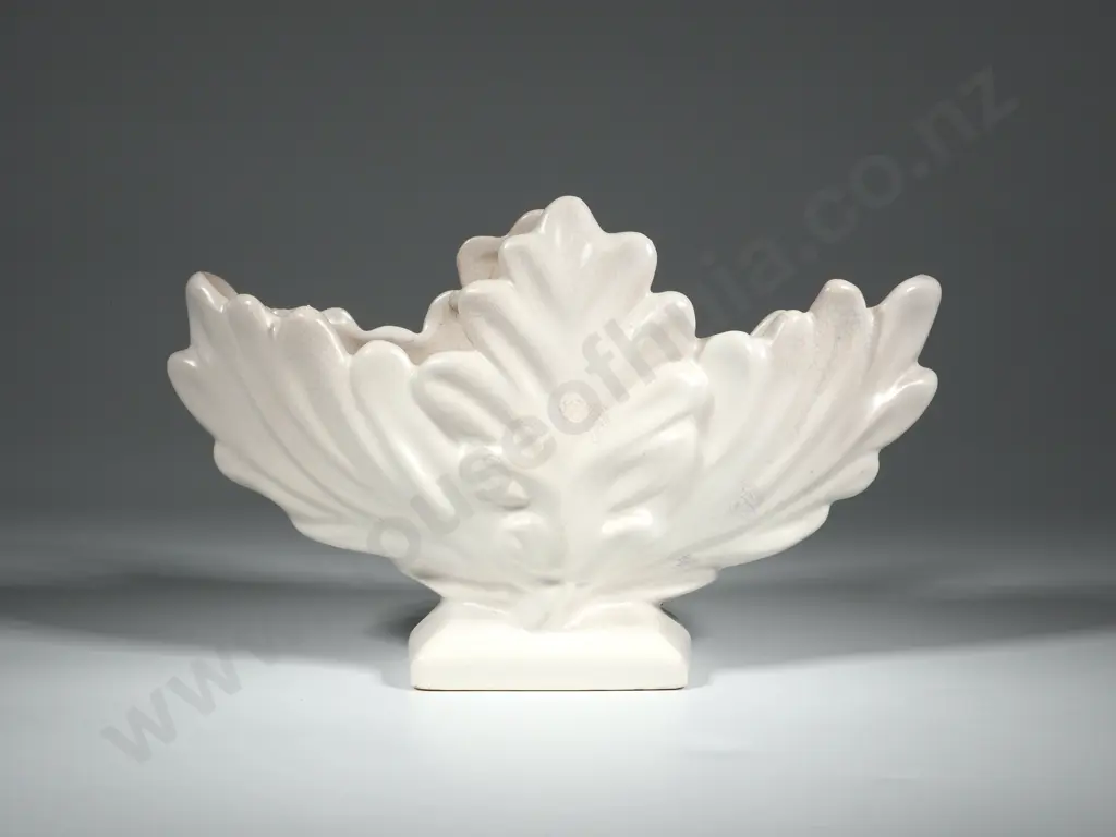 Titians Studio Vase Moulded With Stylised Flowers. Embossed No. T.102 Image 1++