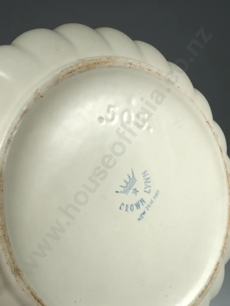 Cream 505 Crown Lyn Pumpkin Float Bowl Image 1++