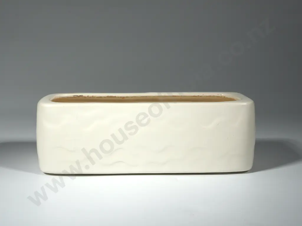 Crown Lynn Trough Vase 508-7. Tiki Mark & Embossed No. To Base Image 1++