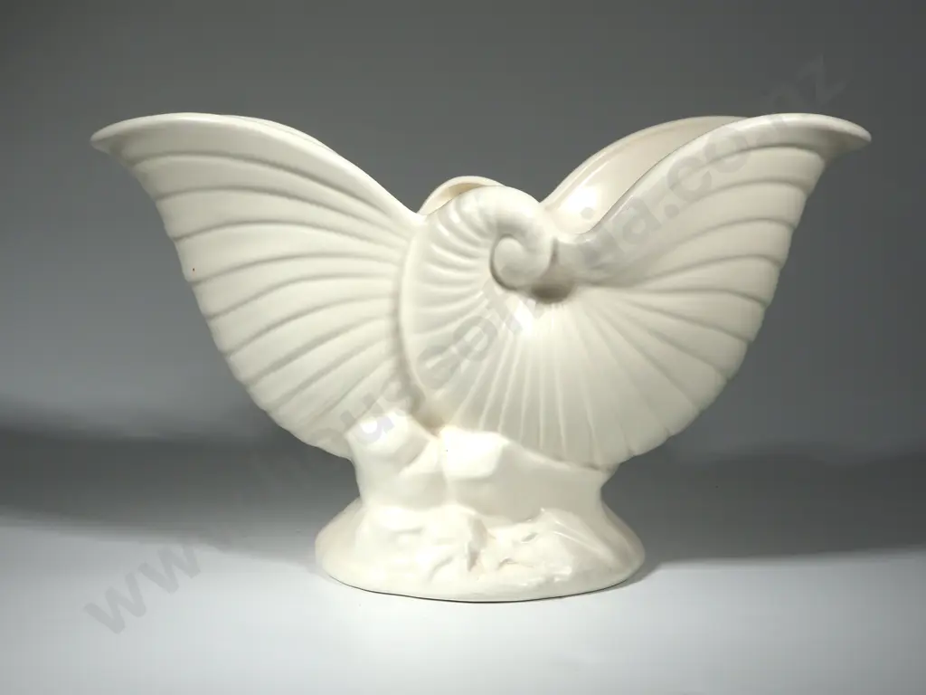 Crown Lynn Nautilus Vase. Crown Mark On Base  Image 1++