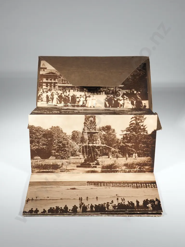 Antique Souvenir of Christchurch: Tanner Brothers Ltd. Postcards of Early Christchurch Scenes Image 1++