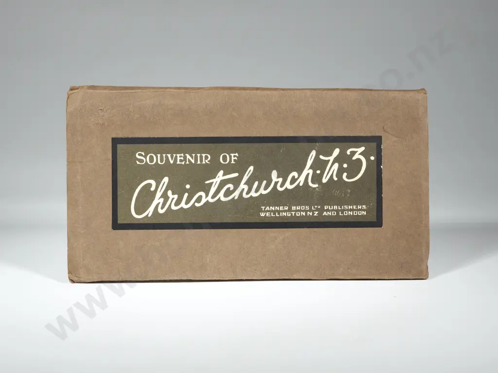 Antique Souvenir of Christchurch: Tanner Brothers Ltd. Postcards of Early Christchurch Scenes Image 1++