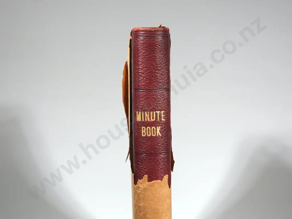 1920's Minute Book Recording all International Rugby Tours to and from New Zealand Image 1++