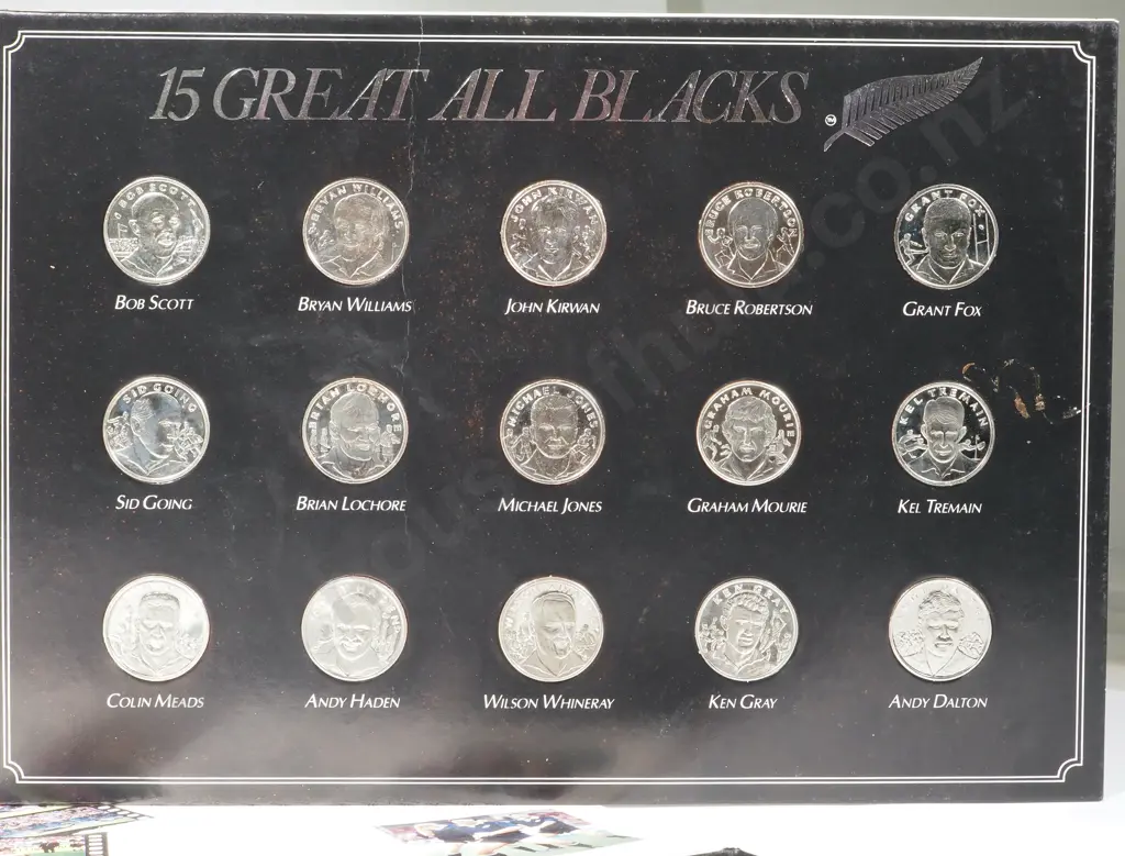 Two All Black Presentation Packs of 15 Coins Image 1++