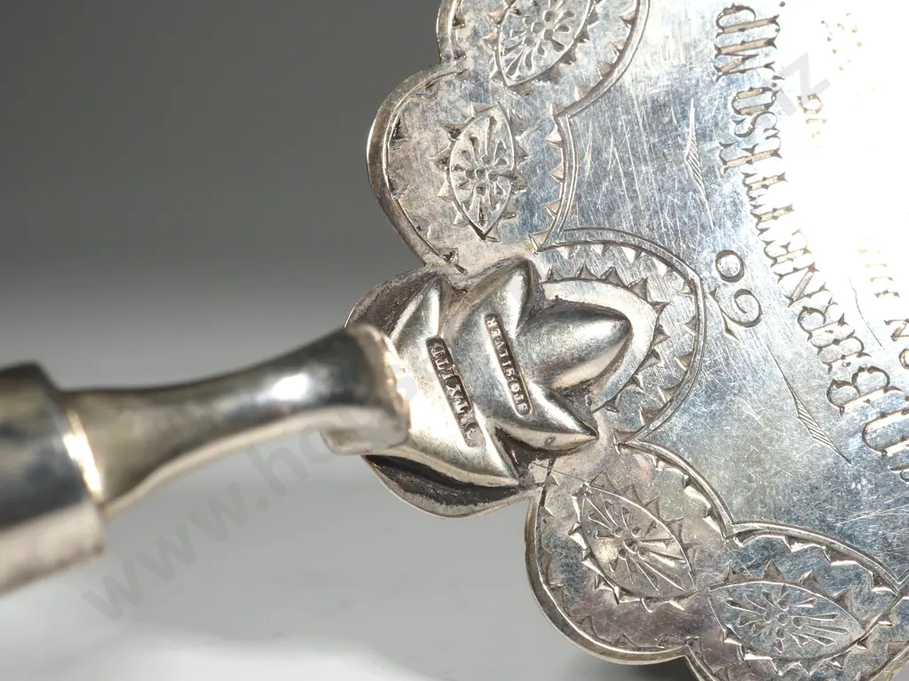 Sterling Silver & Ivory Miniature Trowel.Marked Sterling Silver Gaty Ltd. Presented To TD Burnett Esquire M.P Image 1++