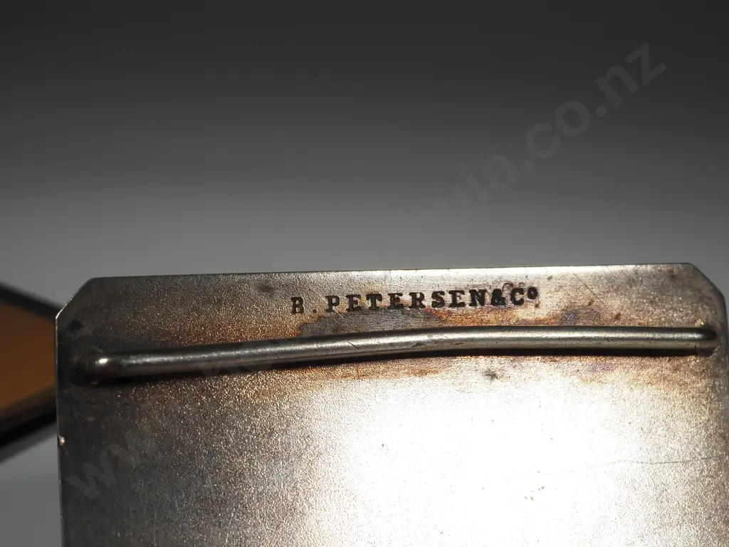New Zealand Sterling Silver Belt Buckle B Petersen & Co. Chch Image 1++