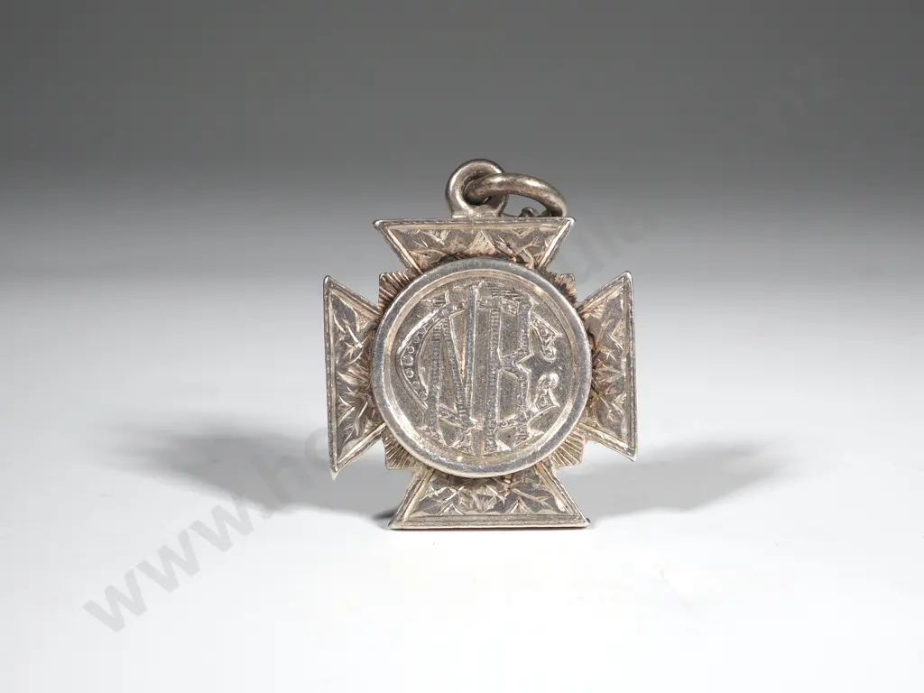 Sterling Silver Nelson Rowing Club Prize Fob to Woodward Image 1++