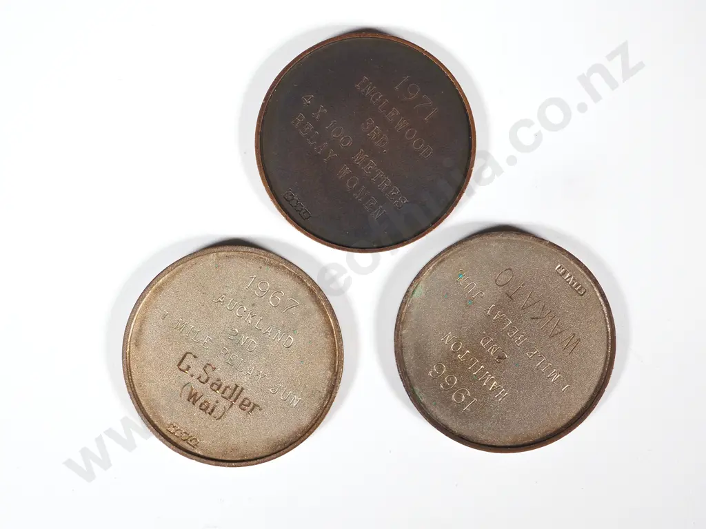 Three New Zealand Amatueru Championship Prize Medals Image 1++
