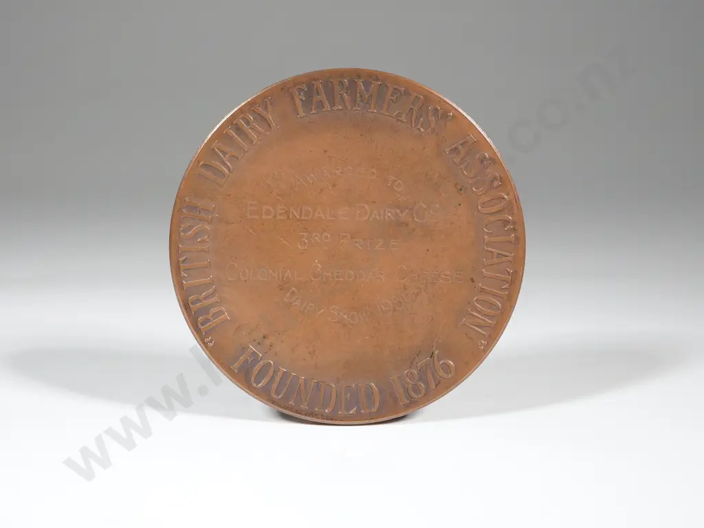 British Dairy Farmers Association Awarded To  "Edendale Dairy Company NZ" Colonial Cheddar Image 1++