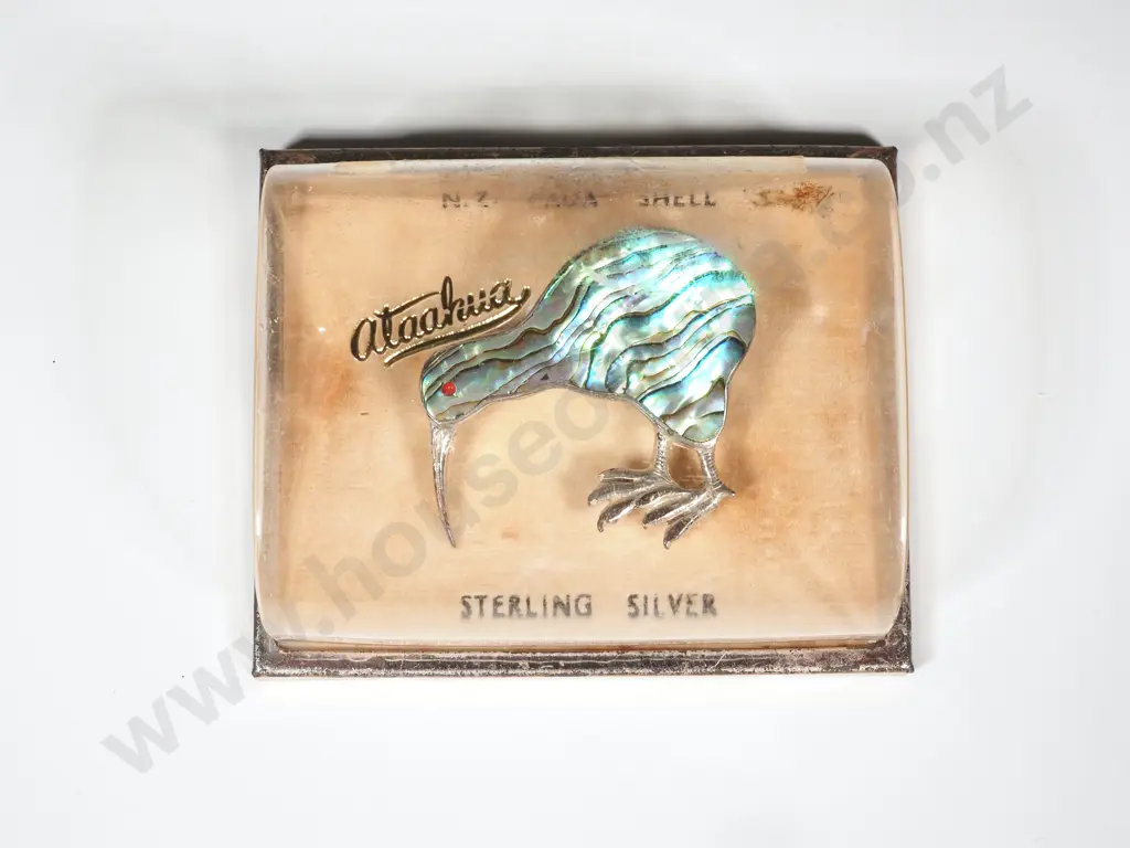 Sterling Silver Brooch In The Form Of a Kiwi Image 1++