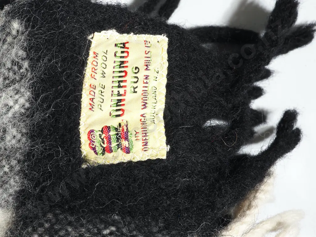 Black & White Check Onehunga Blanket. Made From Pure New Zealand Wool Form The Onehunga Woollen MIlls Auckland Image 1++