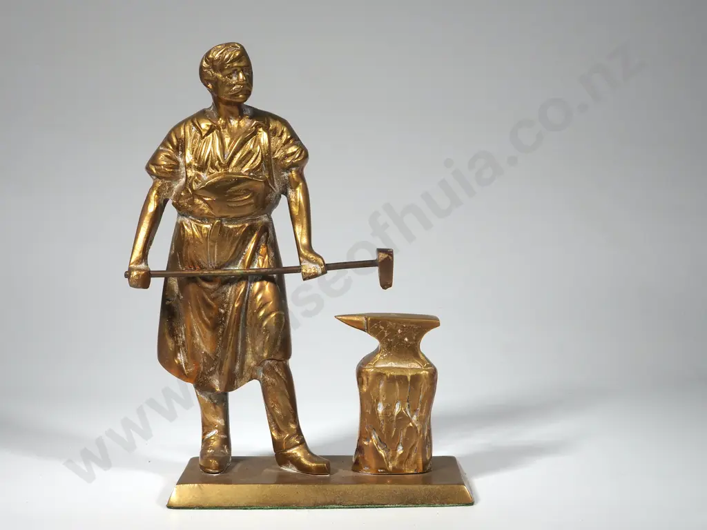Brass Figure of a Blacksmith Image 1++