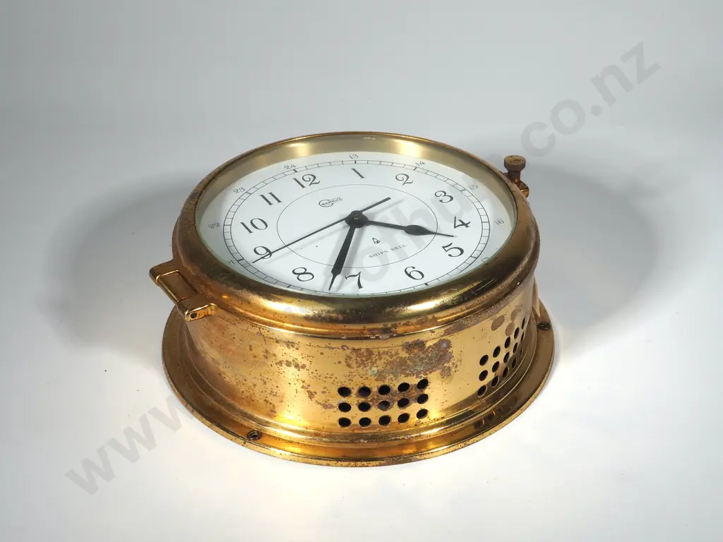 Brass Ships Clock Barigo Image 1++
