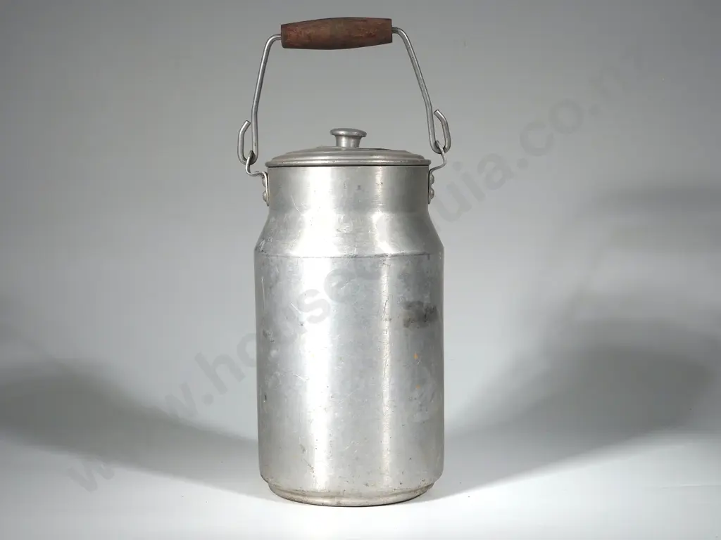 Vintage Aluminium Lidded Canister Image 1++