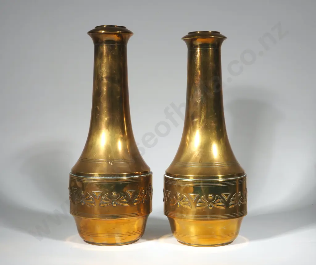 Pair Of Large Brass Vases. Made In Dalldarrop Holland KMD Image 1++