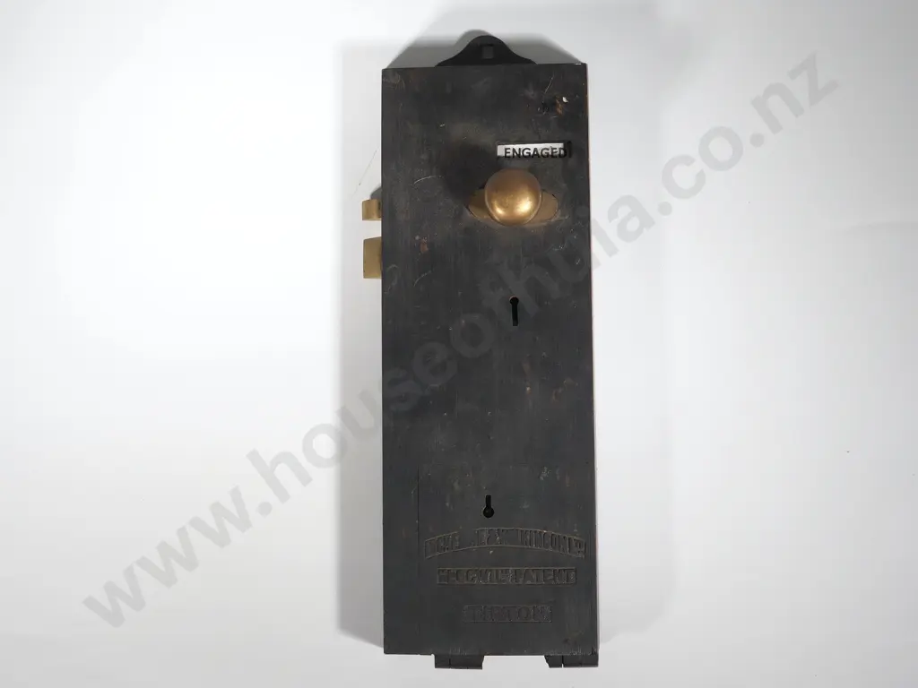 Large Antique Toilet Door Locking Mechanism Image 1++