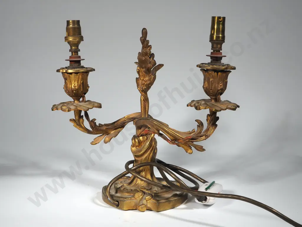 French Gilt Candelabra Image 1++