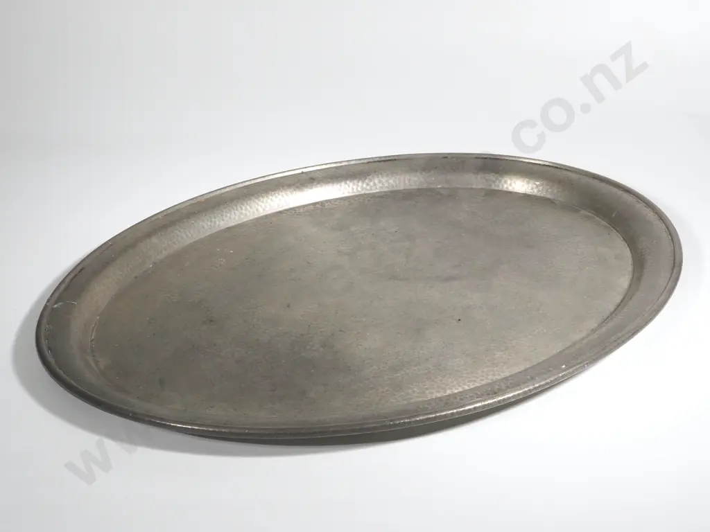 Large Oval Tudric Pewter Tray Image 1++