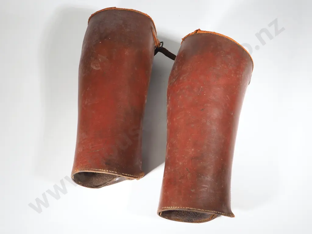 Pair of Leather Gaiters  Image 1++
