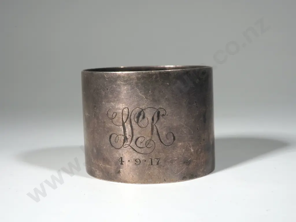 Heavy Sterling Silver Plain Napkin/Serviette Ring Image 1++