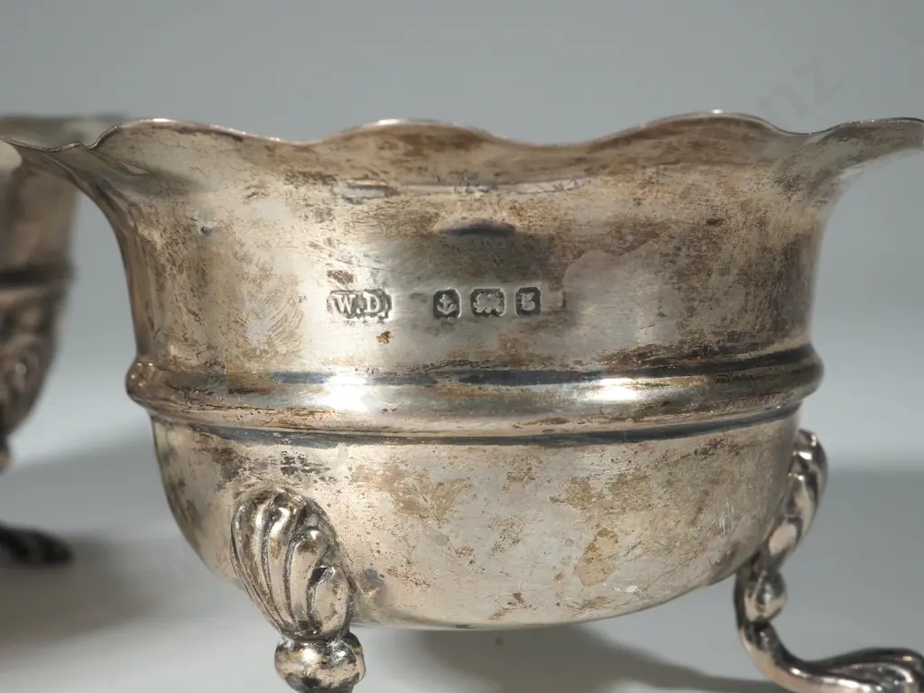 Four Sterling Silver  Open Salts. Birm 1903 Image 1++