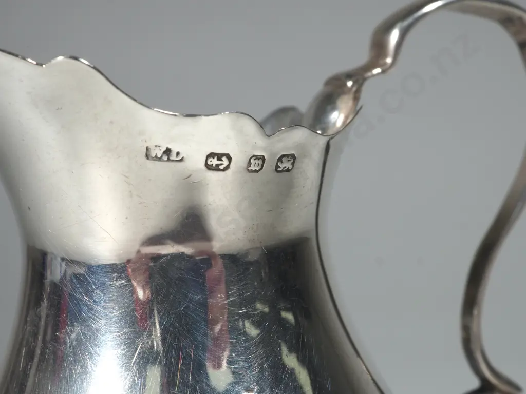 Victorian Sterling  Silver Cream Jug. Birmingham 1896 Image 1++
