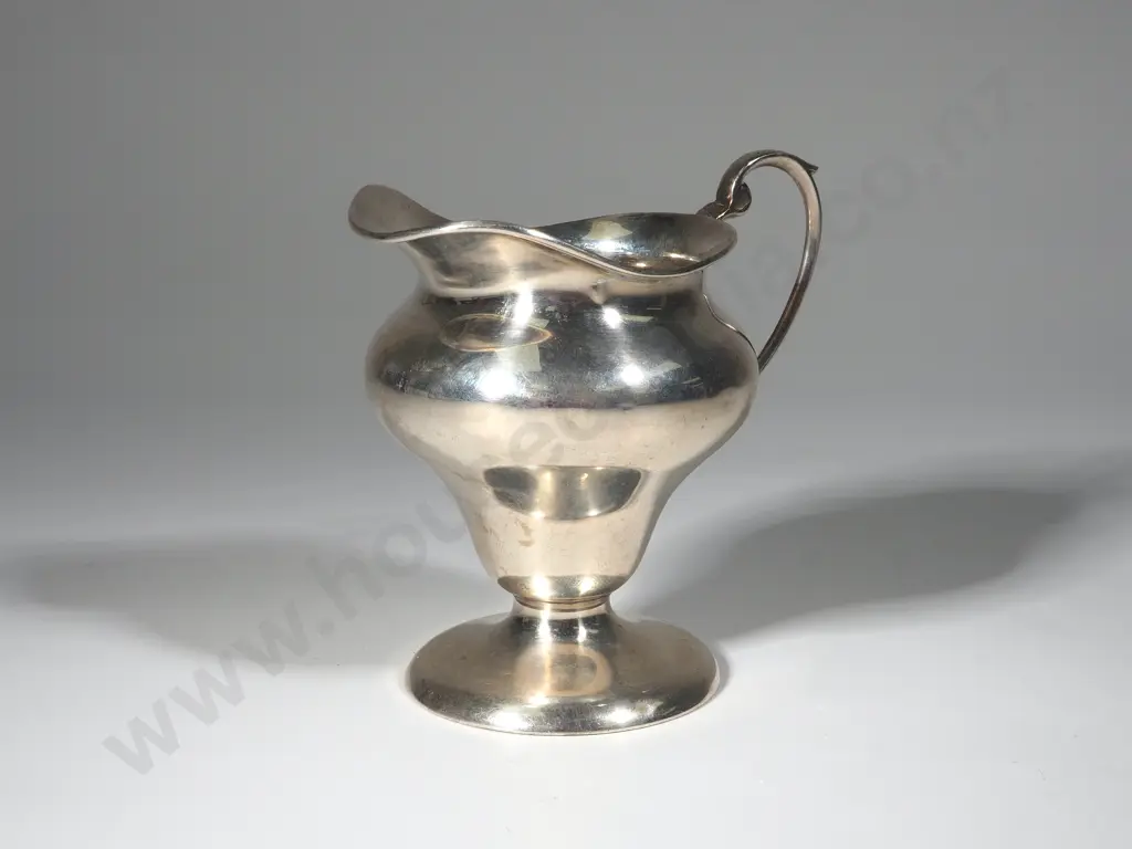 Sterling Silver Footed Cream Jug Image 1++