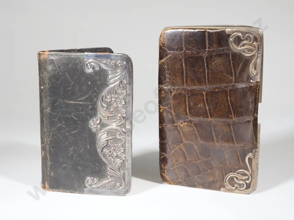 Two Sterling Silver Mounted Wallets Image 1++