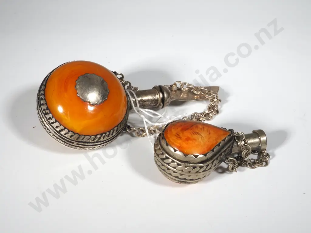 Antique Copal Amber  Kohl Bottles  Image 1++