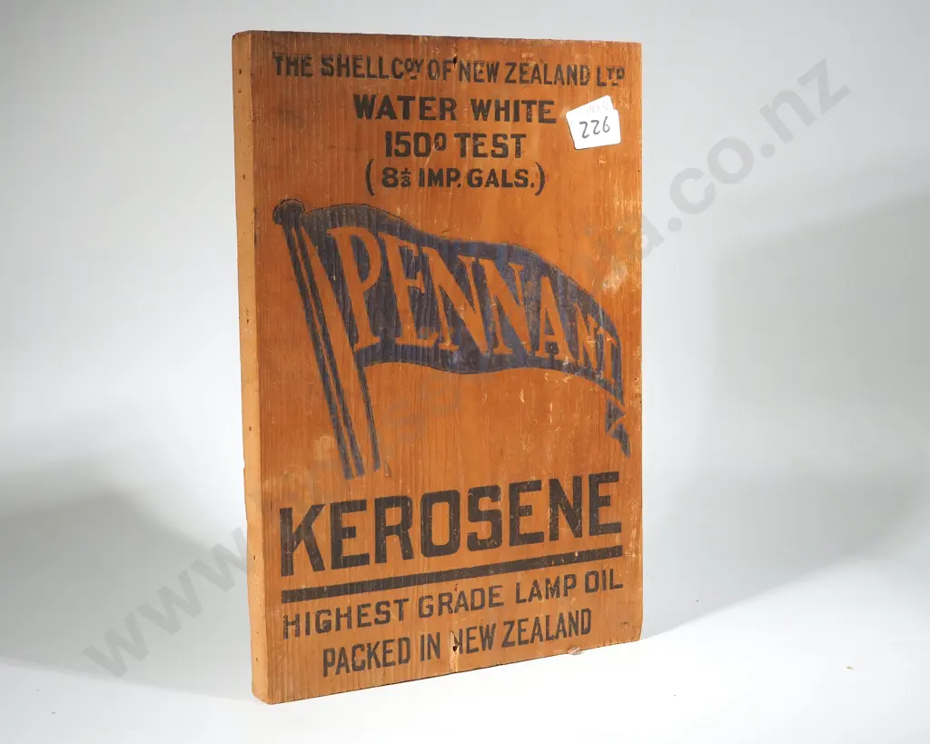Vintage Pennant Kerosene Crate End Image 1++
