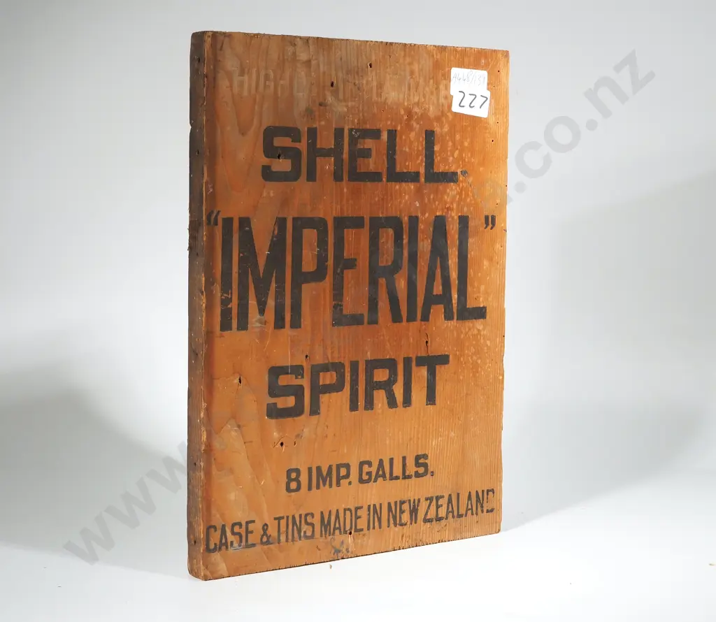 Vintage Shell imperial Spirit Crate End Image 1++