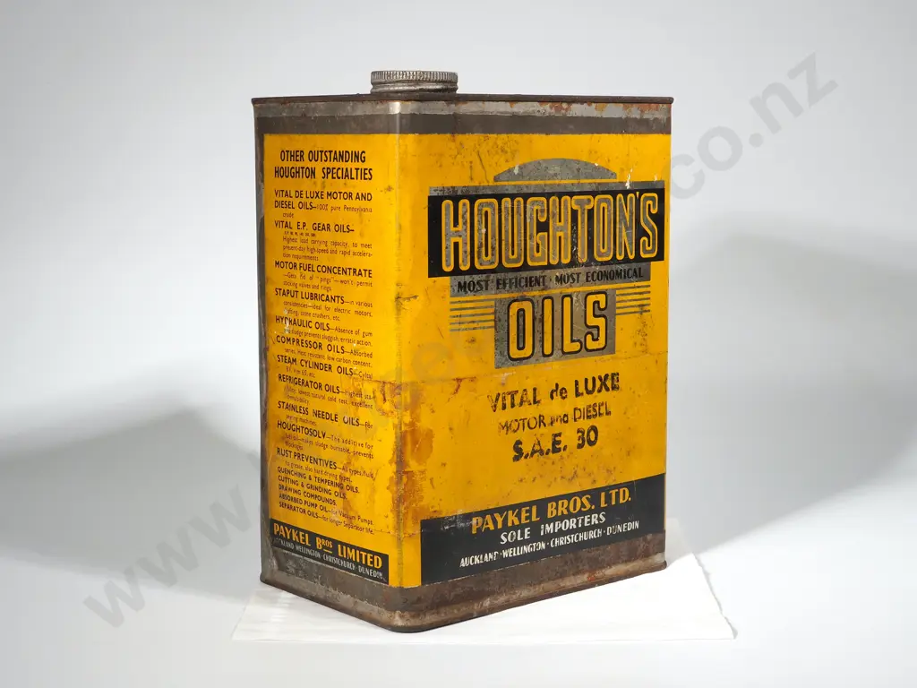 Houghtons Lubricant - Most Efficient & Economical Oil Tin - 1 Imperial Gallon Image 1++