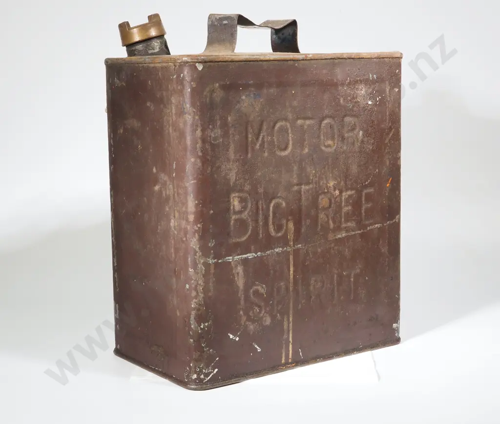 Vintage Big Tree Motorspirit Petrol Can Image 1++
