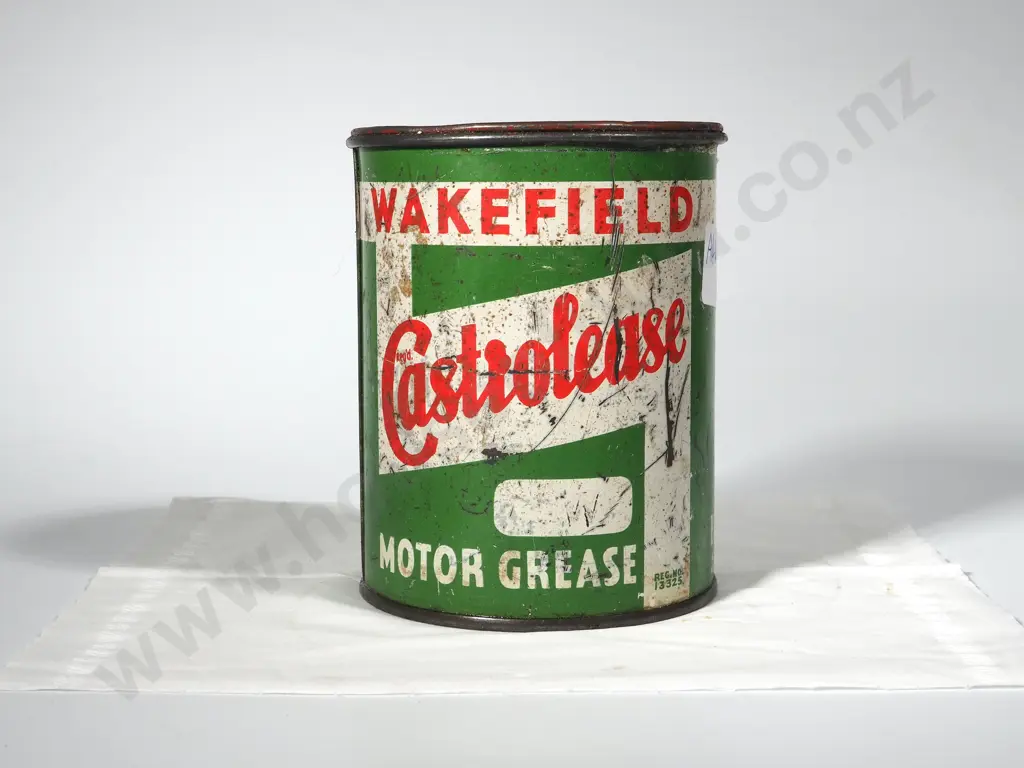 Vintage Castrol Motor Grease Tin 1 Pound Image 1++