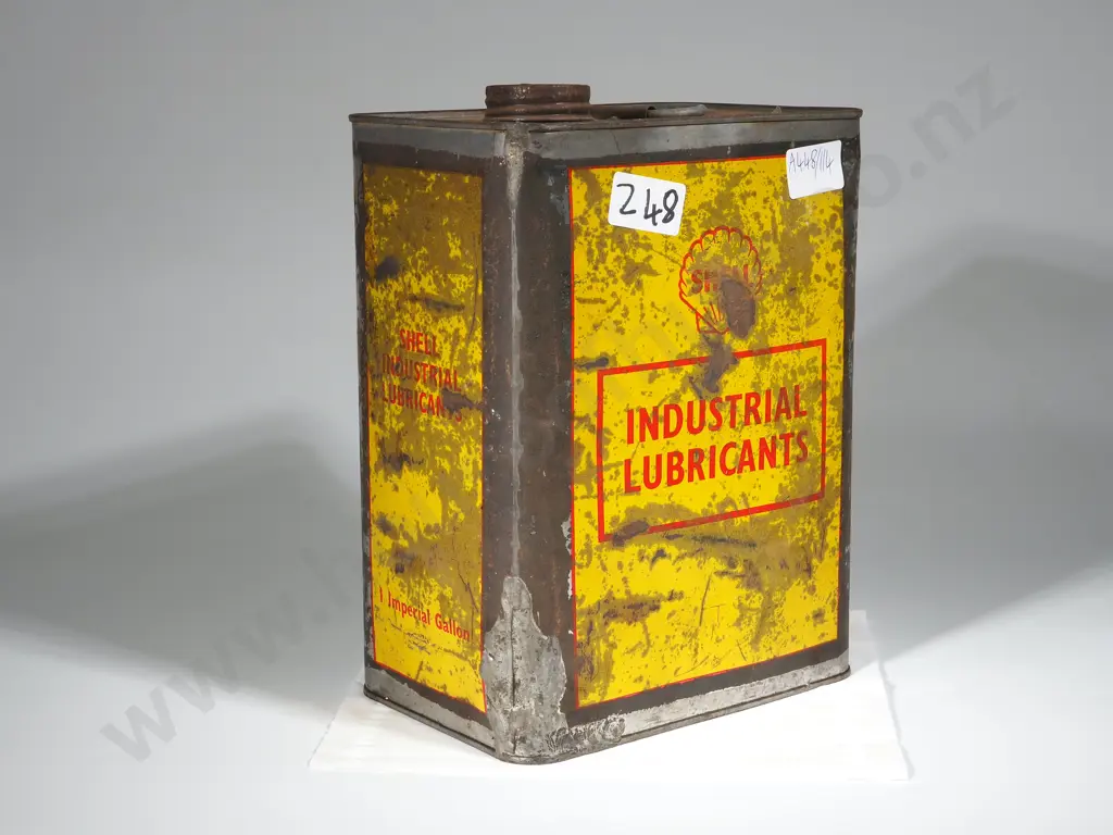 Vintage Shell Industrial Lubricant Tin - 1 Imperial Gallon Image 1++