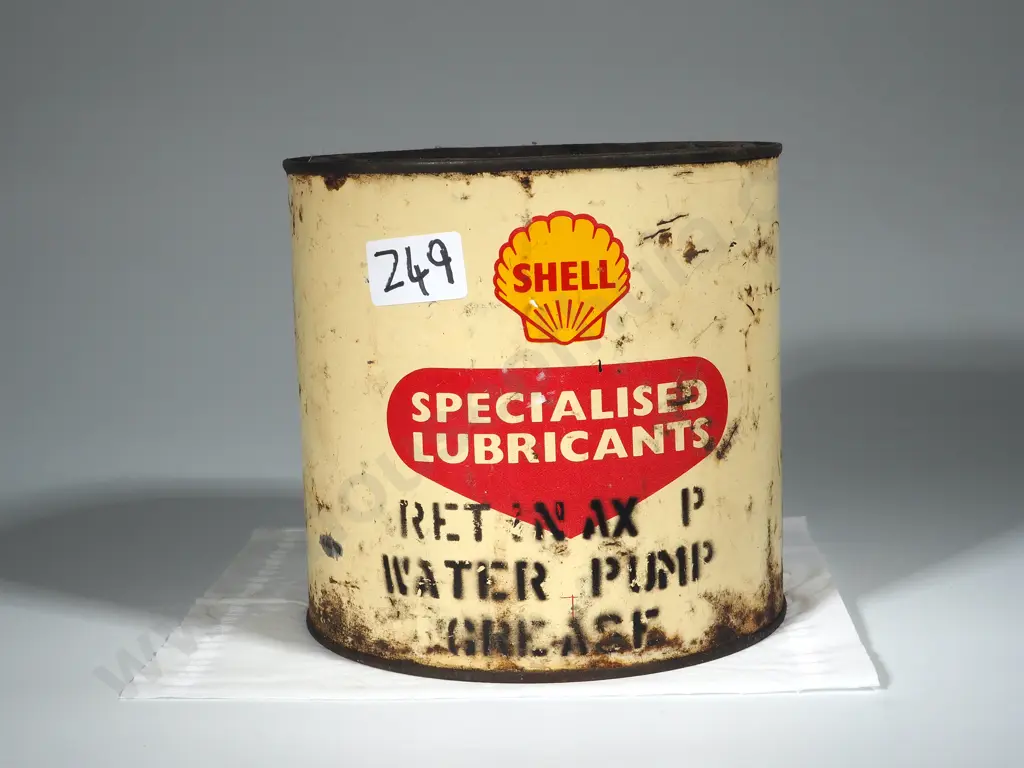 Shell Specialised Lubricant Tin - Water Pump Grease - Still Containing Contents Image 1++